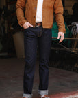 17oz Selvedge Denim Slim Tapered Cut Jeans - Natural Indigo IH-777N