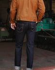 17oz Selvedge Denim Slim Tapered Cut Jeans - Natural Indigo IH-777N
