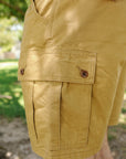 9oz Canvas Military Cargo Shorts - Beige IH-740-BEI