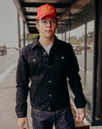 14oz Selvedge Denim Modified Type III Jacket - Indigo Overdyed Black IH-526-142OD
