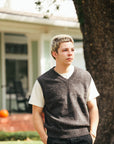Sweater Vest- Pewter Tweed