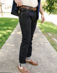 17oz Selvedge Denim Super Slim Cut Jeans - Natural Indigo IH-555N