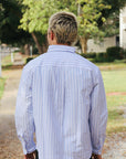 Big Oxford - Blue Banker Stripe