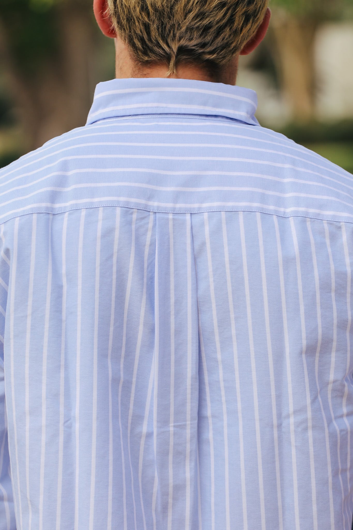 Big Oxford - Blue Banker Stripe