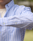 Big Oxford - Blue Banker Stripe