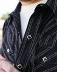 Calico Short Sleeve- Black Stripe