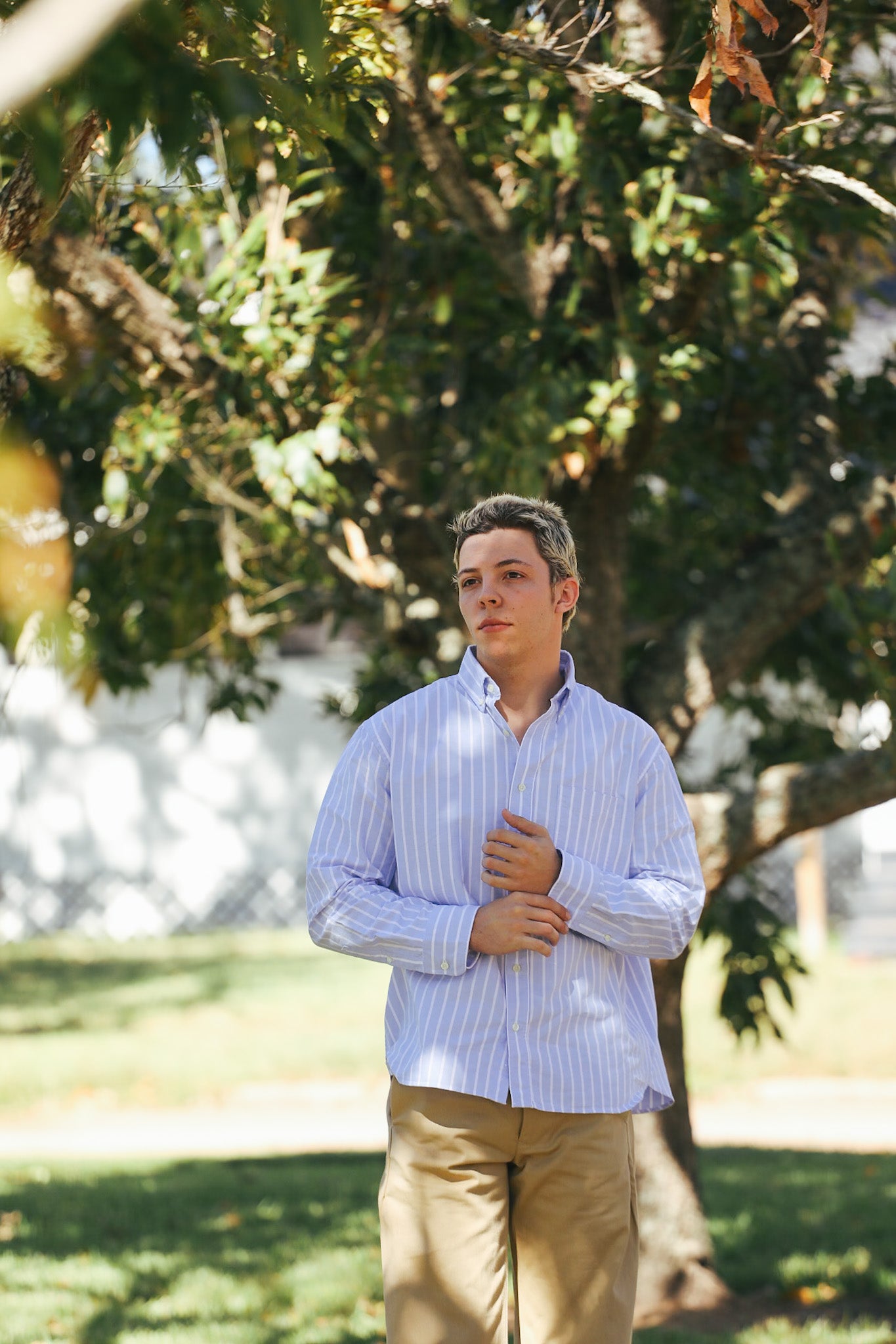 Big Oxford - Blue Banker Stripe