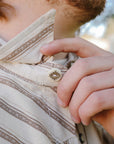 Calico Short Sleeve- Brown Stripe