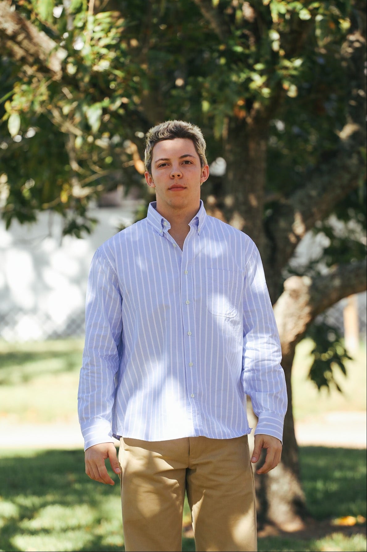 Big Oxford - Blue Banker Stripe