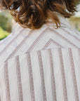 Calico Short Sleeve- Brown Stripe