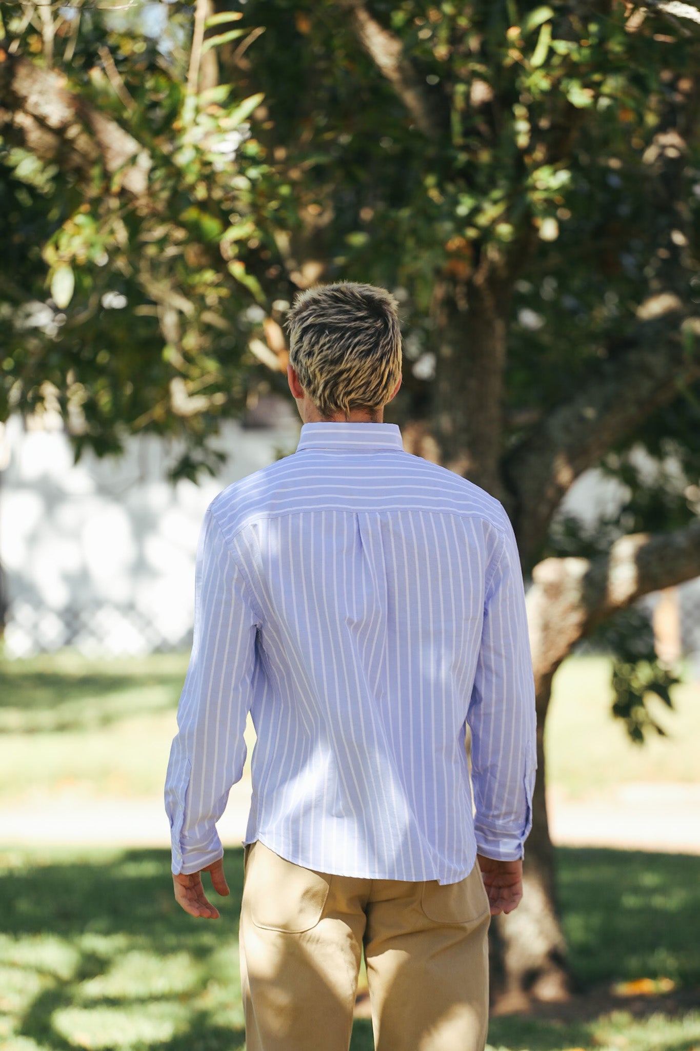 Big Oxford - Blue Banker Stripe