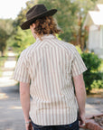 Calico Short Sleeve- Brown Stripe