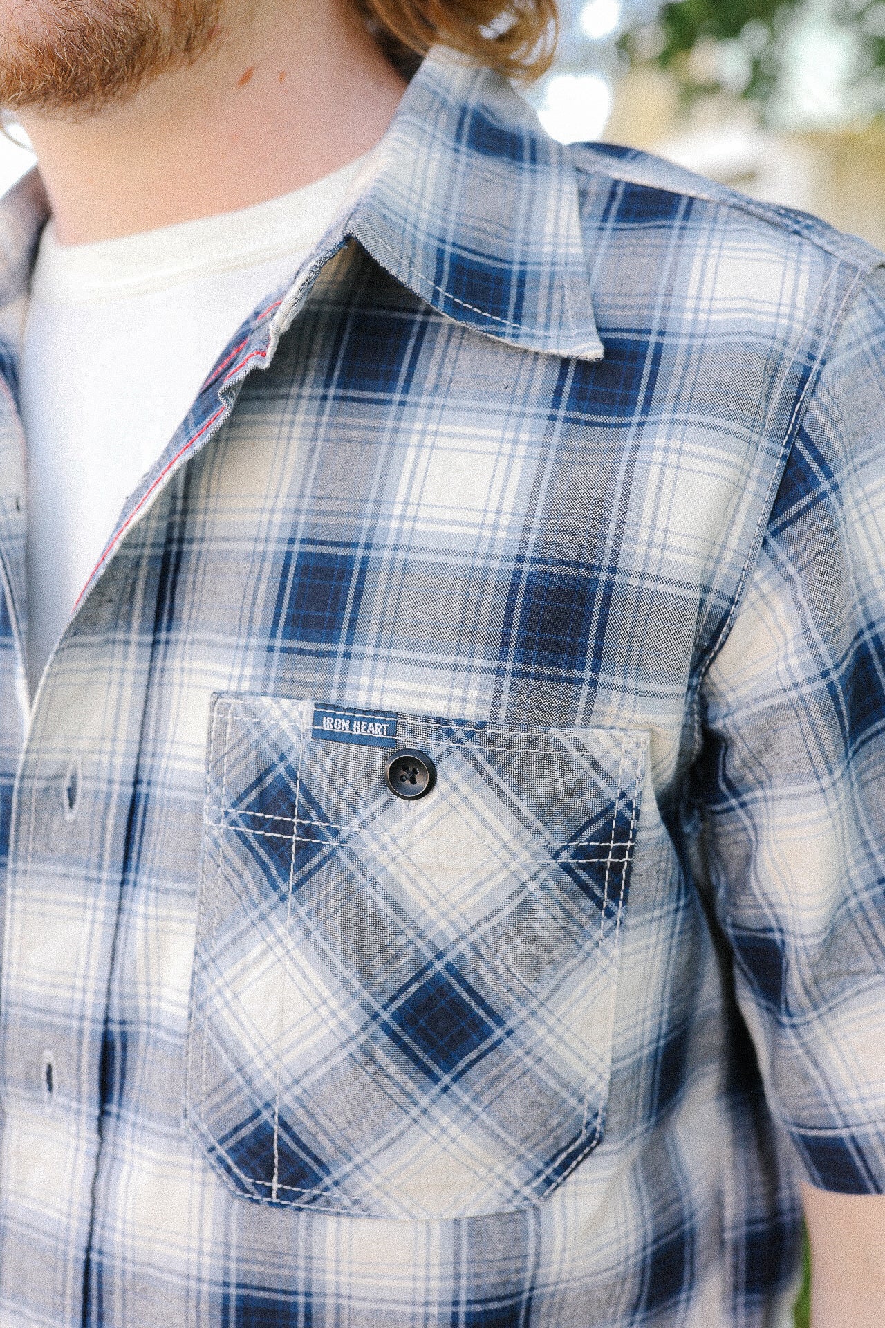 【WYM】GAUZE MESH CHECK H/S SHIRT WYM GAUZE MESH CHECK H/S SHIRT