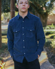Heavyweight Corduroy Western- Navy