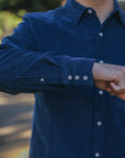 Heavyweight Corduroy Western- Navy