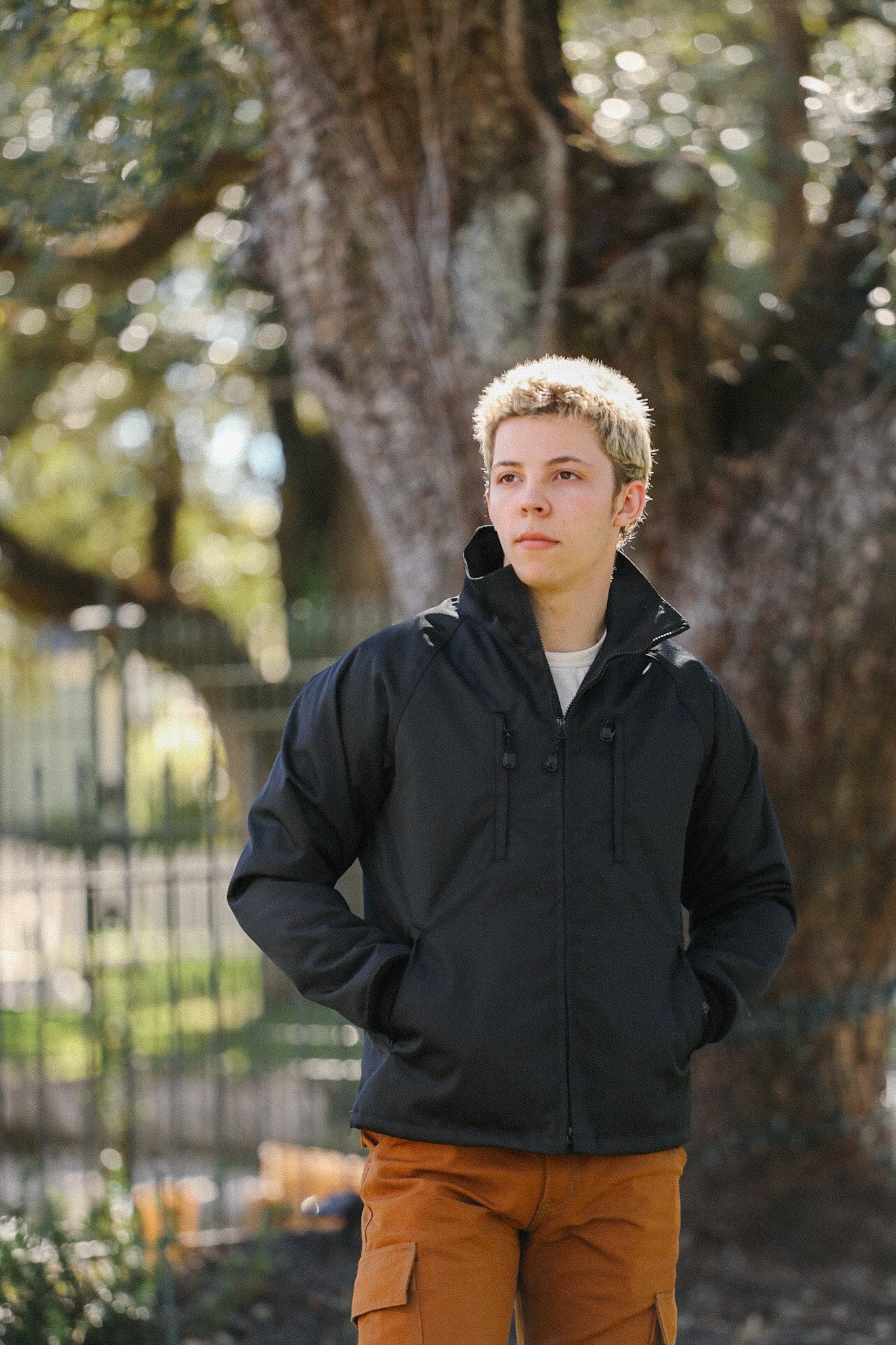 Cordura® Fleece Lined Windbreaker - Black IHJ-152-BLK – Iron Shop