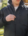 Cordura® Fleece Lined Windbreaker - Black IHJ-152-BLK