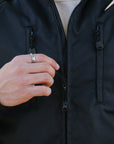 Cordura® Fleece Lined Windbreaker - Black IHJ-152-BLK