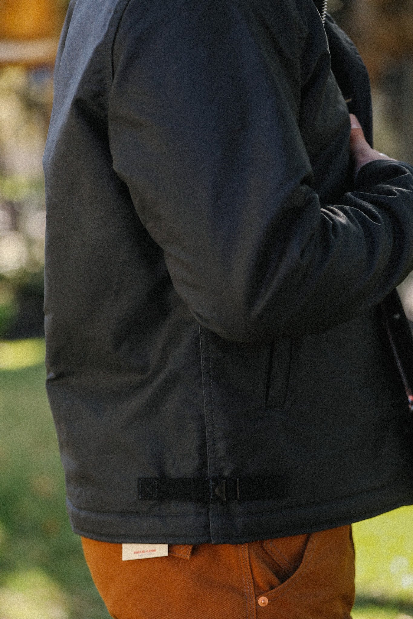 Oiled Whipcord A2 Deck Jacket - Black IHM-45-BLK – Iron Shop