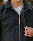 Oiled Whipcord A2 Deck Jacket - Black IHM-45-BLK