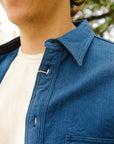 "ASAGI HBT" Natural Indigo Shirt (SSS25-AHB)