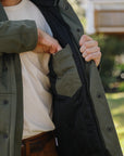 8oz Sateen/Primaloft® Winter Parka Jacket - Olive IHJ-154-OLV