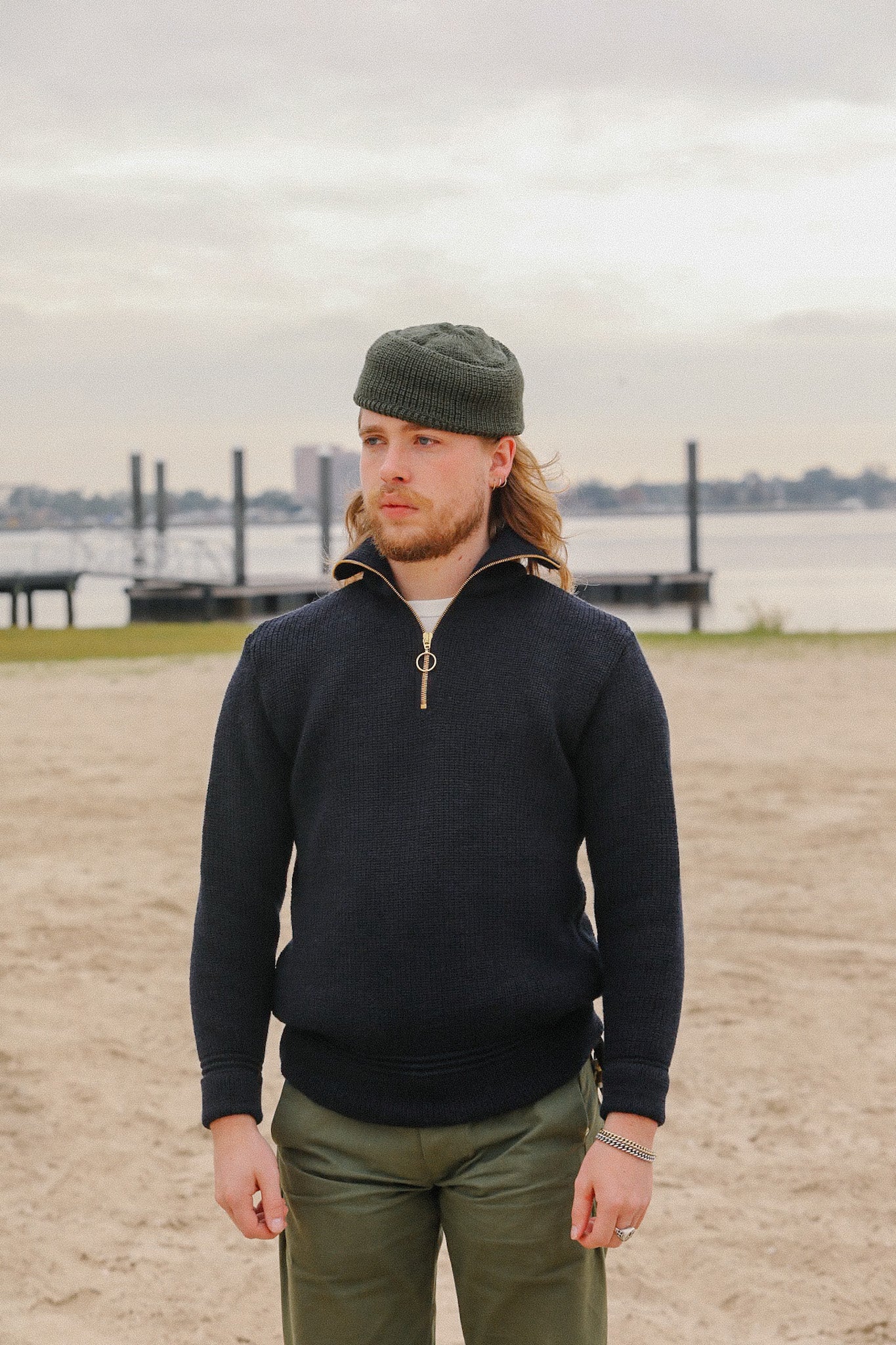 Skipper Sweater Virgin Wool- Ink – Iron Shop Provisions