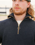 Skipper Sweater Virgin Wool- Ink