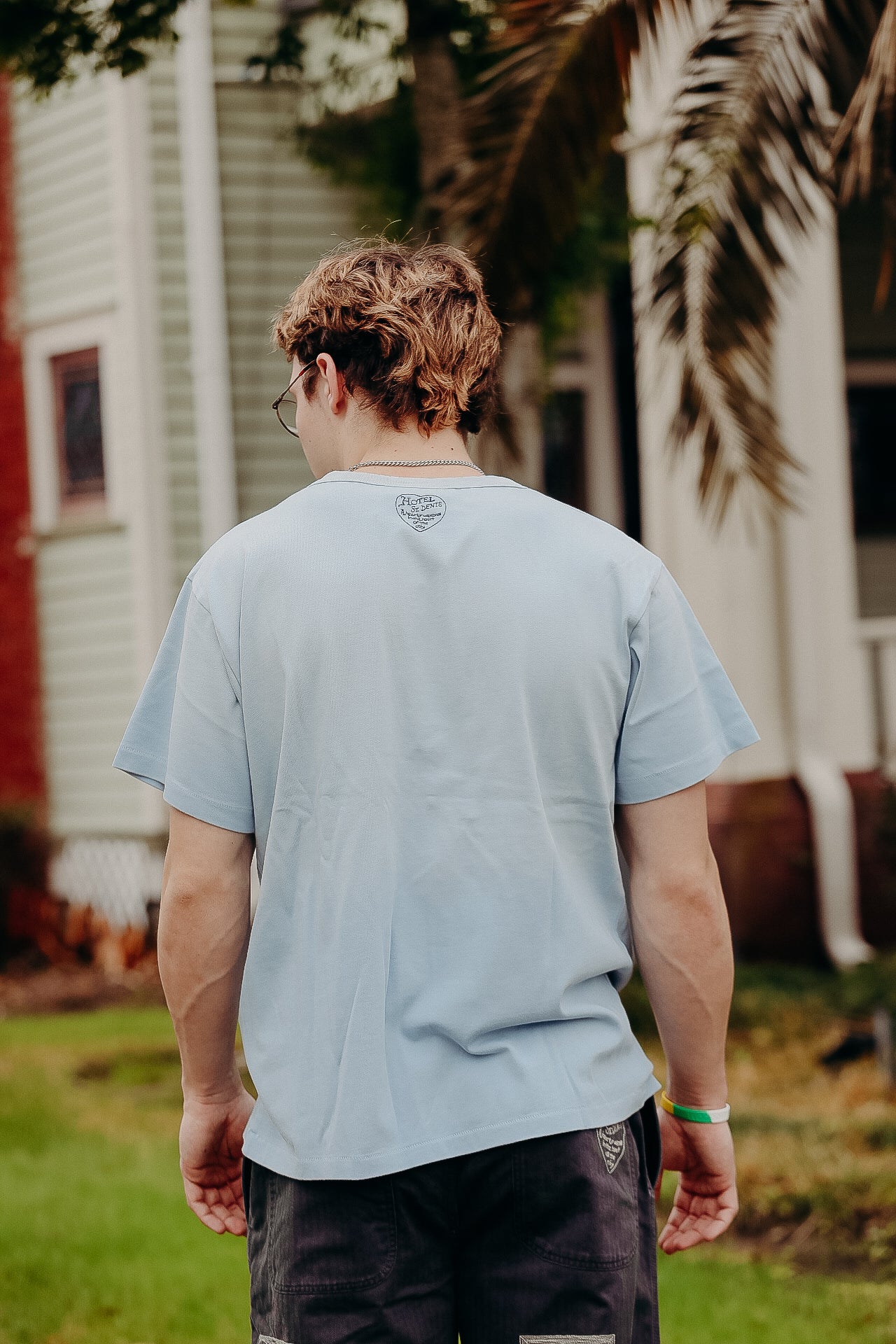 Hotel Tee- Light Blue