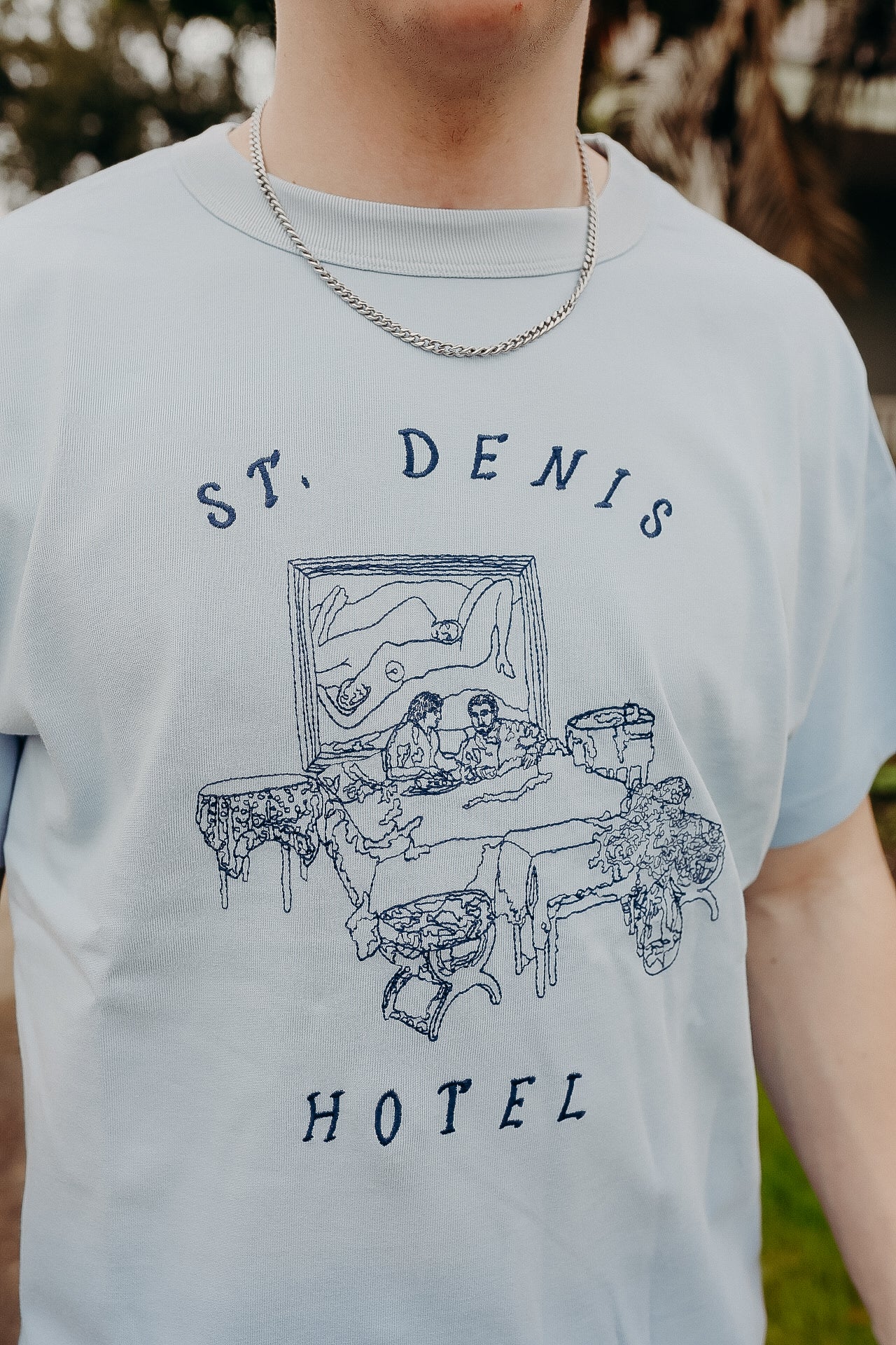 Hotel Tee- Light Blue