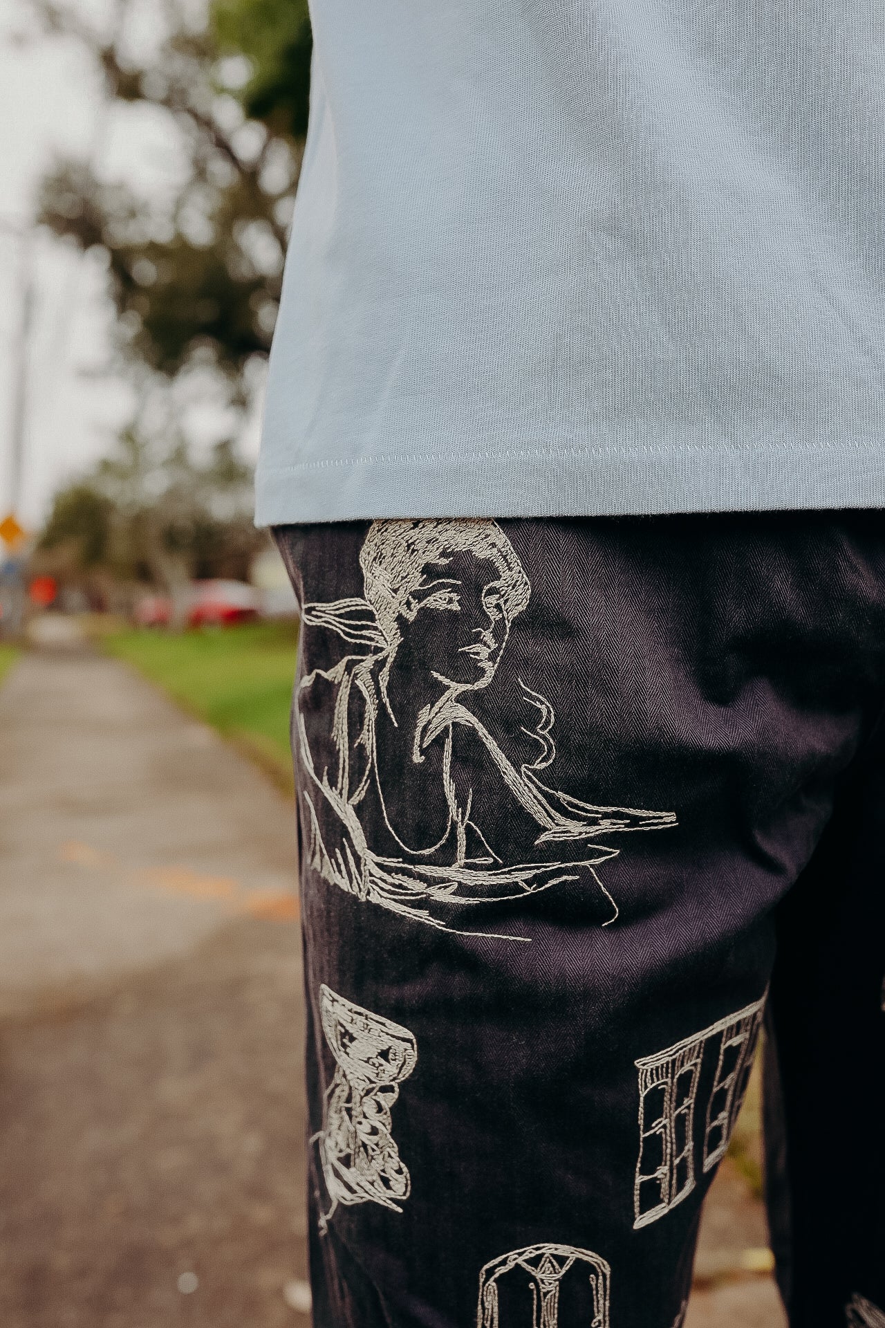 Hotel Tee- Light Blue