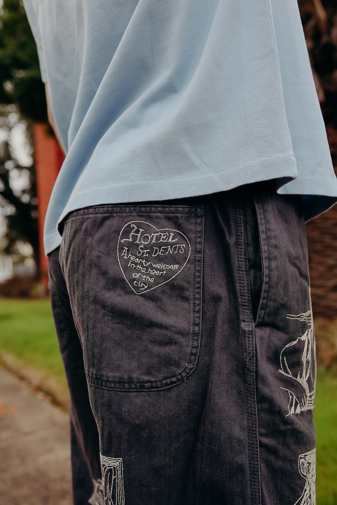 Hotel Tee- Light Blue