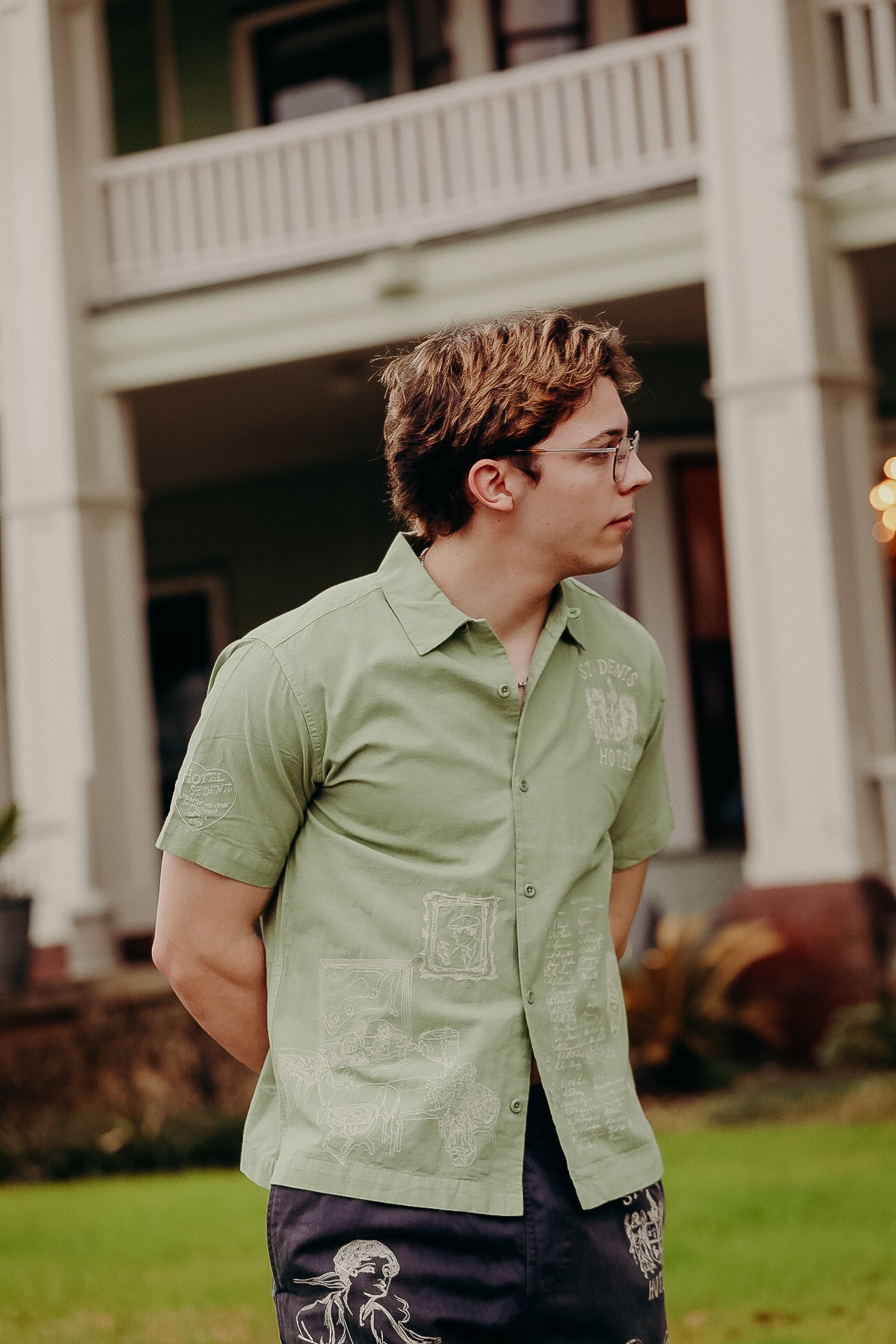 Hotel Camp Shirt- Mint Green