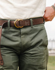 Regatta Belt Roughout Leather- Walnuss
