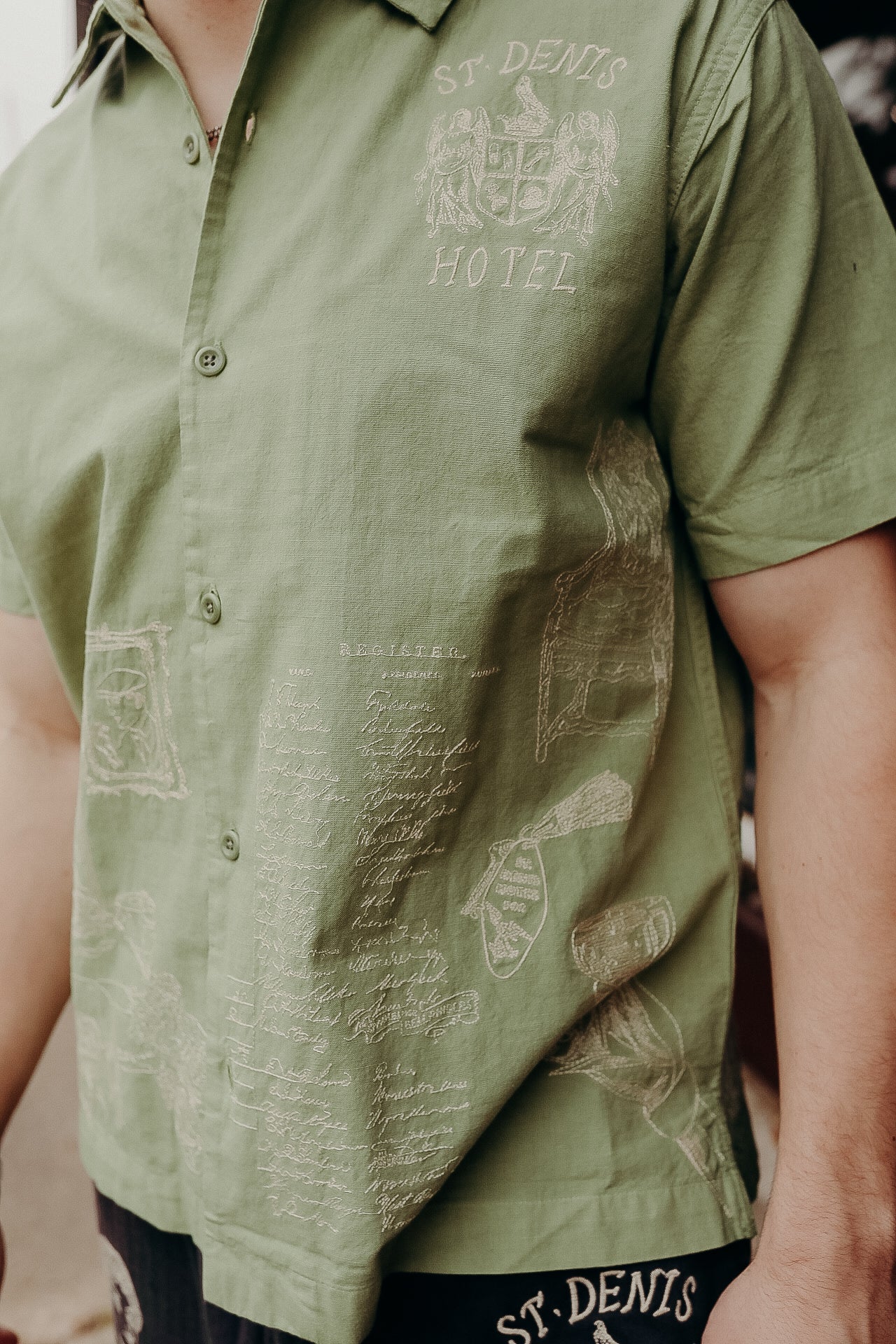 Hotel Camp Shirt- Mint Green
