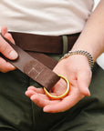 Regatta Belt Roughout Leather- Walnuss