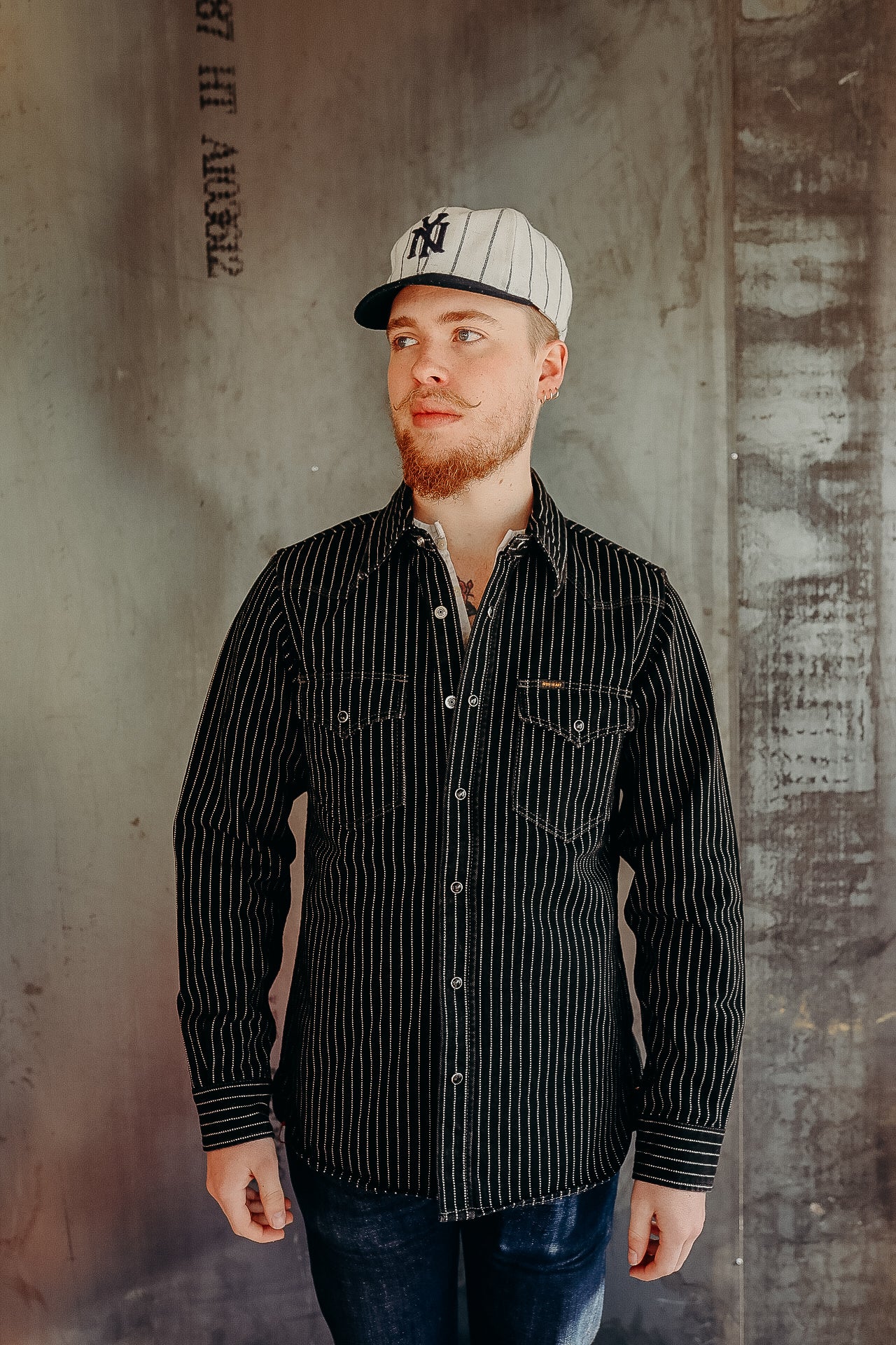 【名作】RRL STAR WABASH BLACK WESTERN SHIRT 12oz Wabash Western Shirt - Black IHSH-62-BLK – Iron Shop Provisions