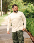 11oz Cotton Knit Crew Neck Sweater- Cream IHTL-1501-CRM