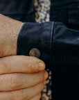 14oz Broken Twill Selvedge Denim Work Jacket - Indigo Overdyed Black