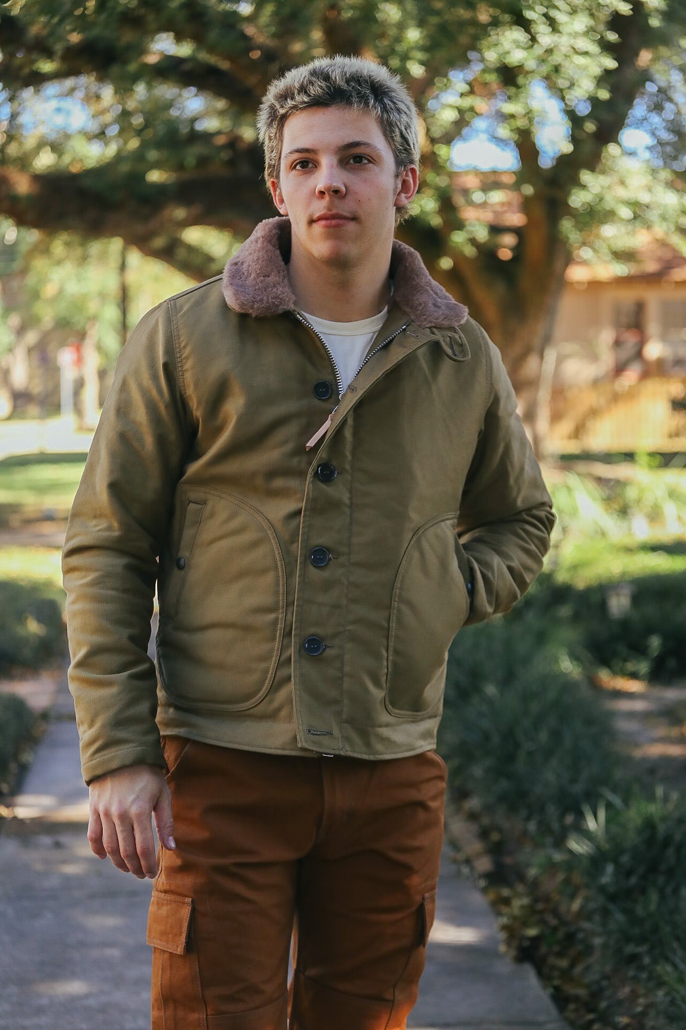 IHM-35-KHA Whipcord N1 Deck Jacket - Khaki – Iron Shop Provisions