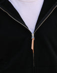 14oz Ultra Heavyweight Loopwheel Cotton Zip Up Hoodie - Black IHSW-10-BLK