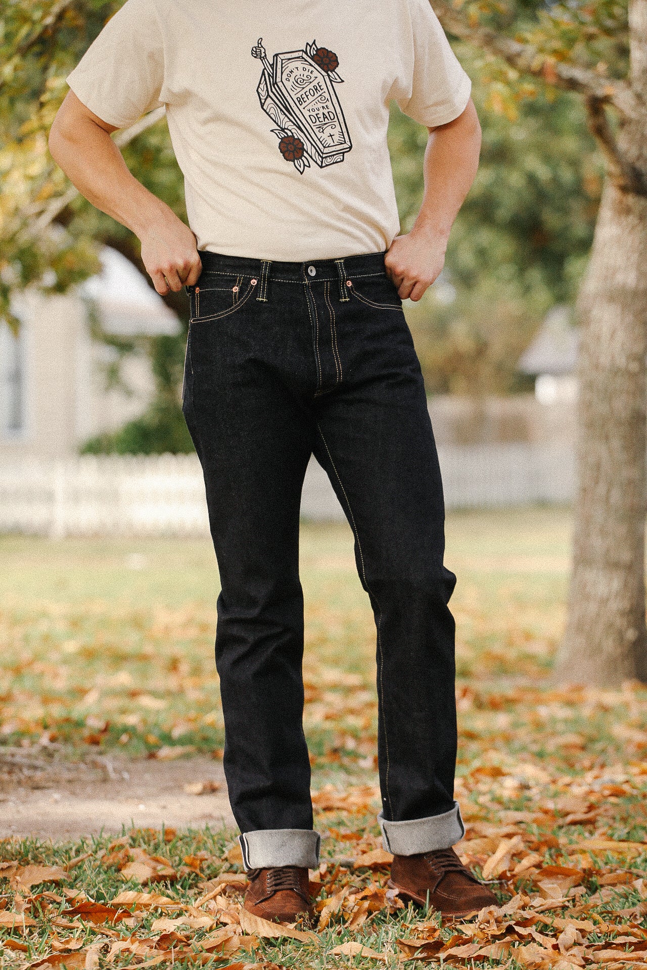 hemohemosan88出品 888 14oz Selvedge Denim Medium/High Rise Tapered - Indigo IH-888S