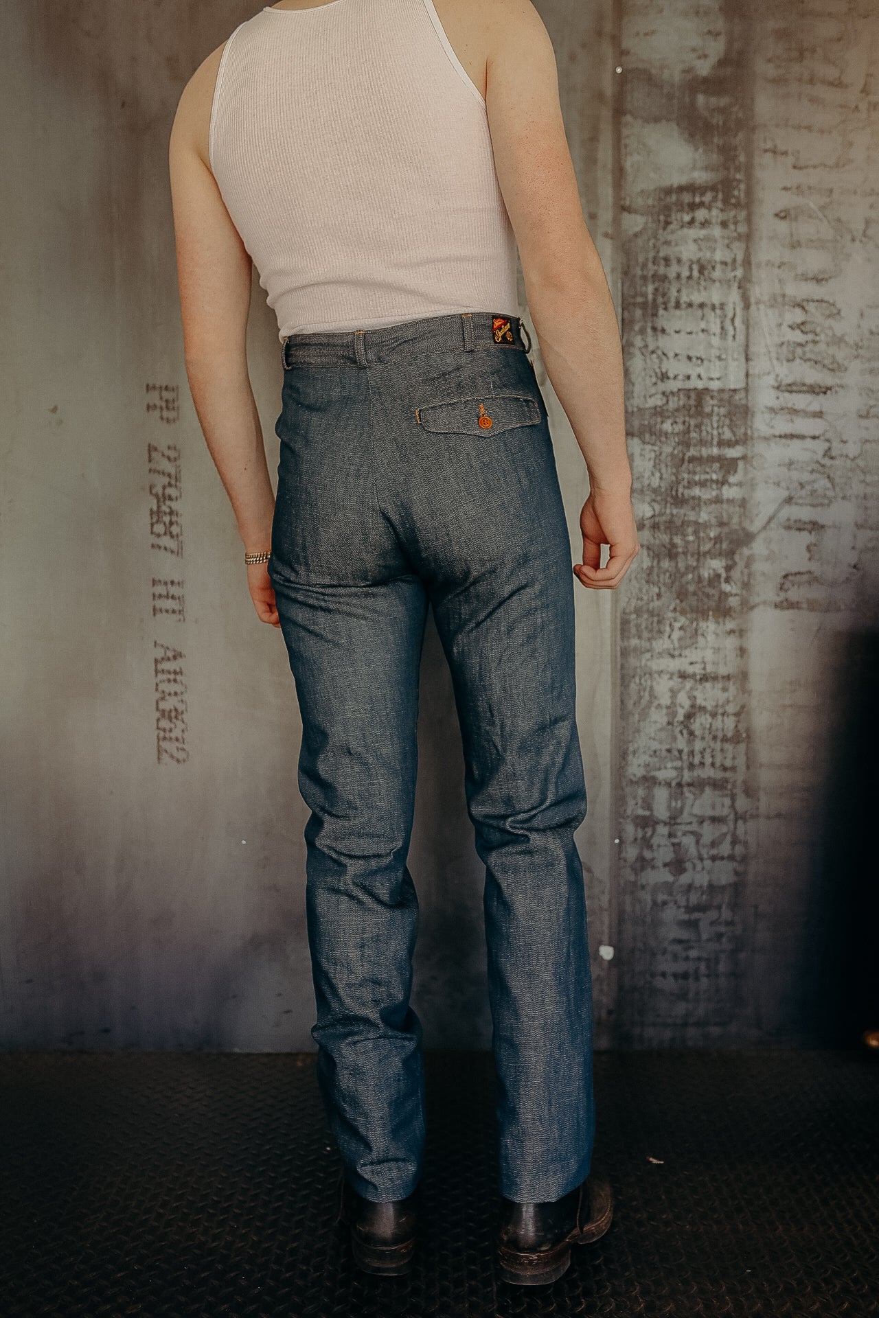 "NOUVELLE VAGUE" SLACKS - NOS "PLAYER" DENIM