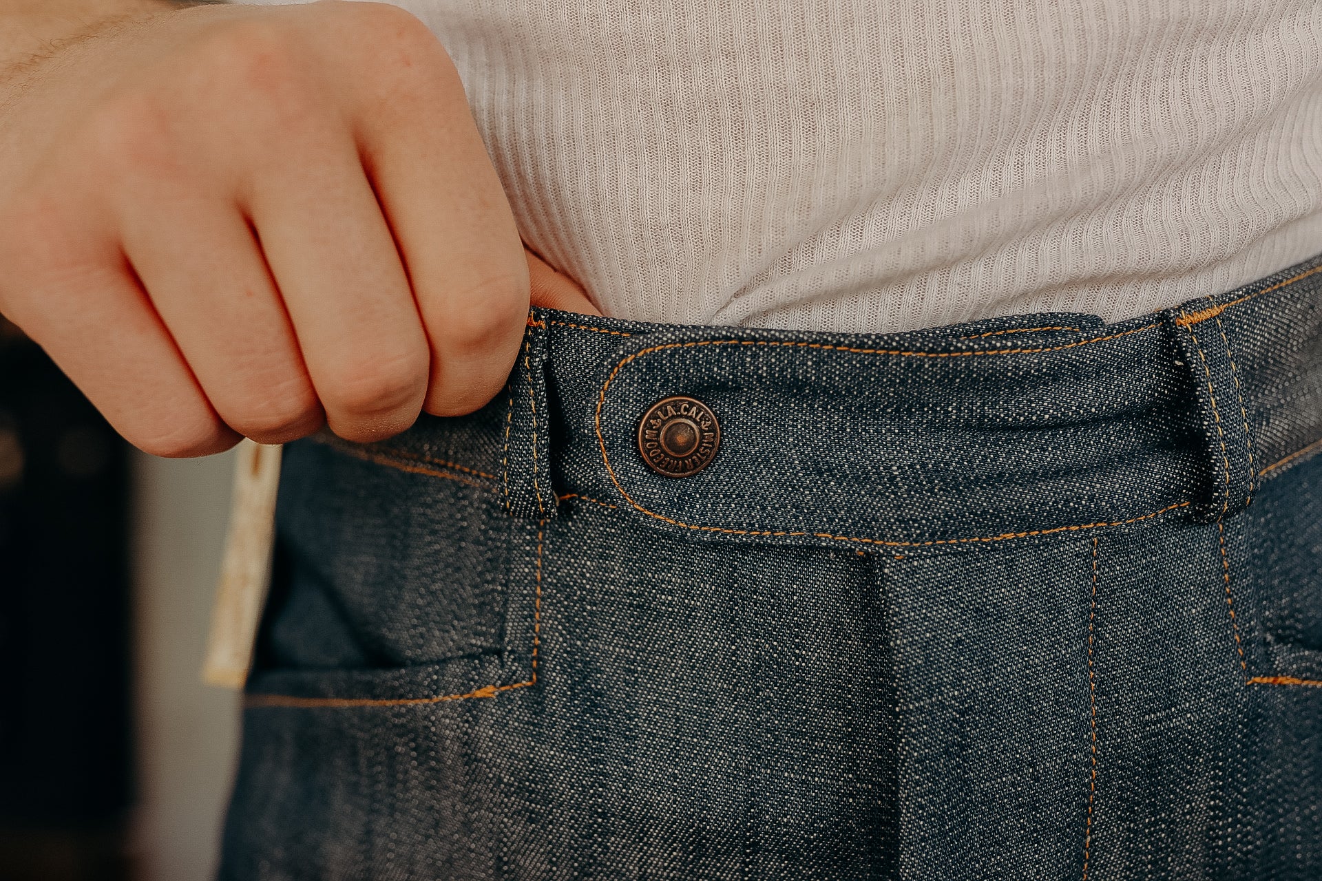"NOUVELLE VAGUE" SLACKS - NOS "PLAYER" DENIM