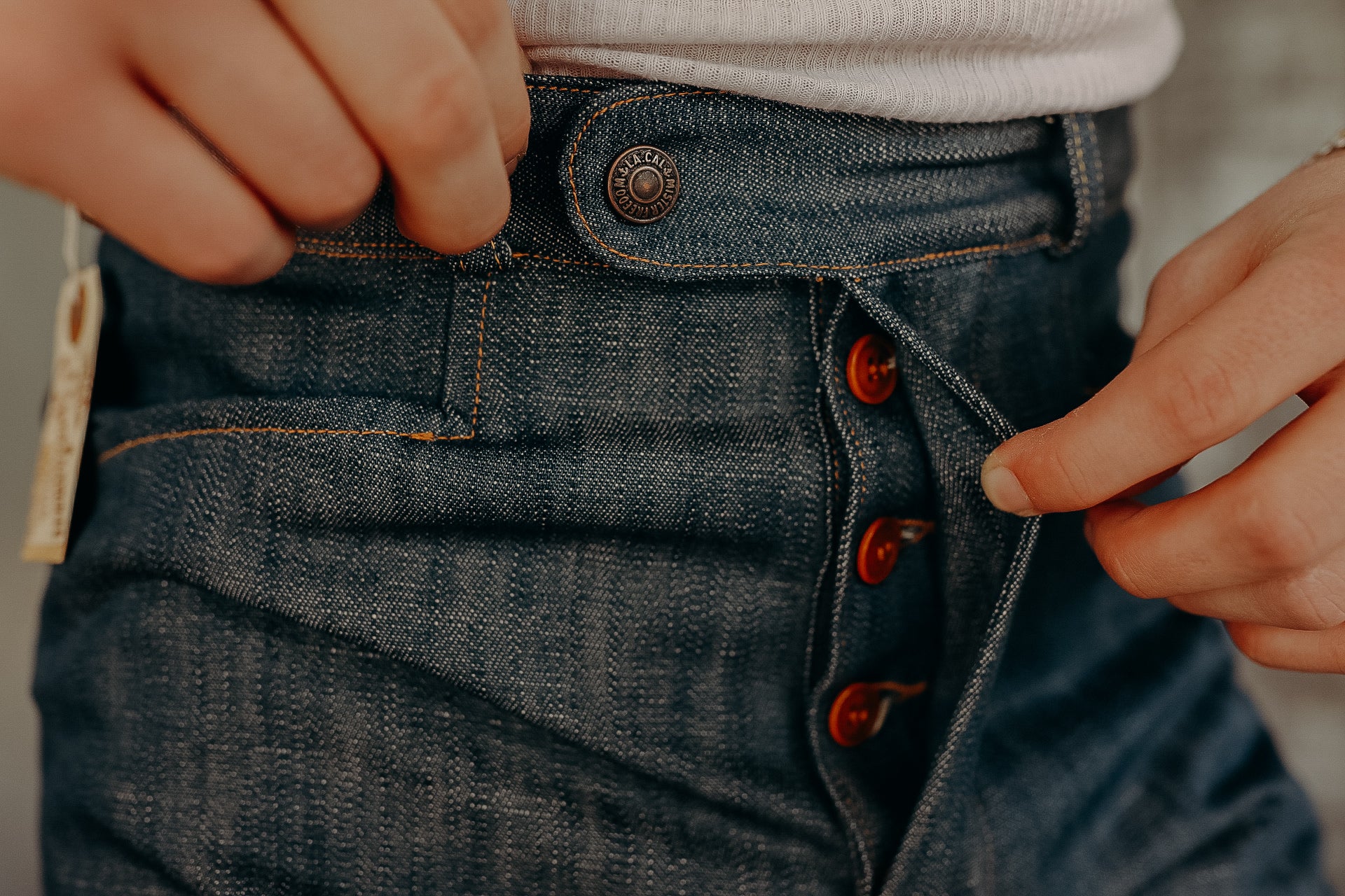 "NOUVELLE VAGUE" SLACKS - NOS "PLAYER" DENIM