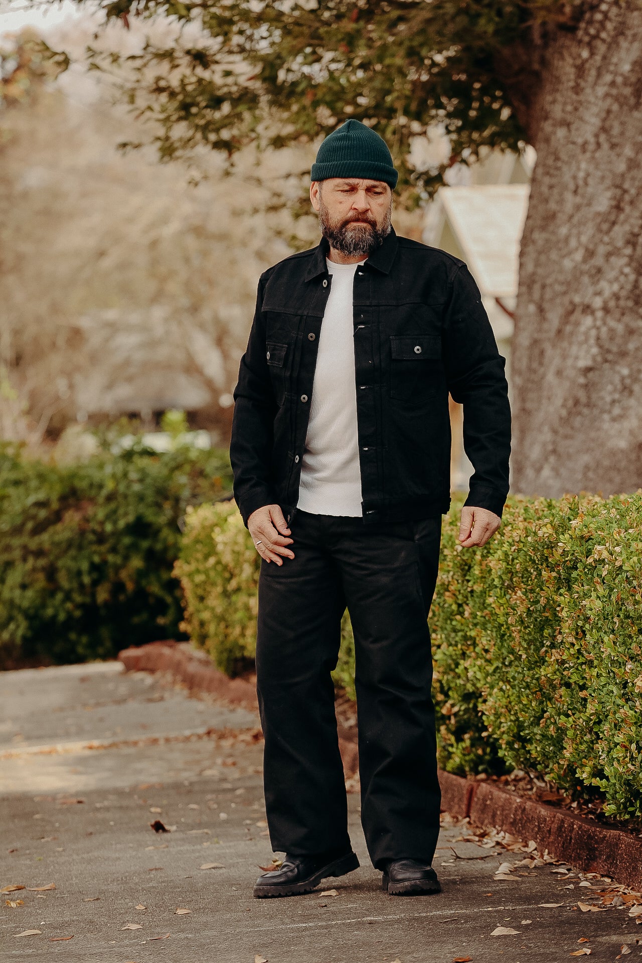 14oz Type2 Black Denim Jacket (JBGJ10024A) – Iron Shop Provisions
