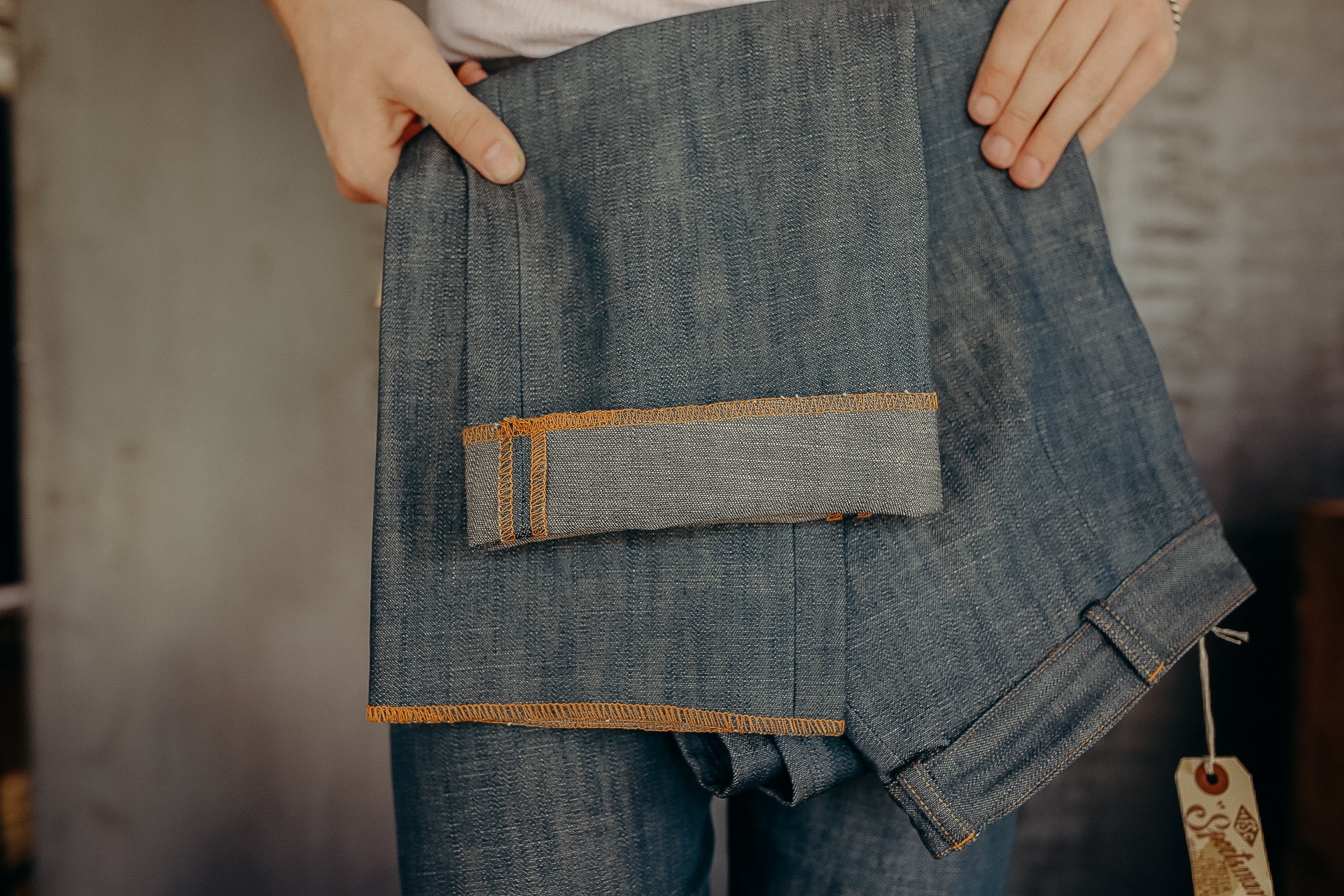 "NOUVELLE VAGUE" SLACKS - NOS "PLAYER" DENIM