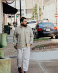 Crosscut Flannel -Alabaster Jacquard
