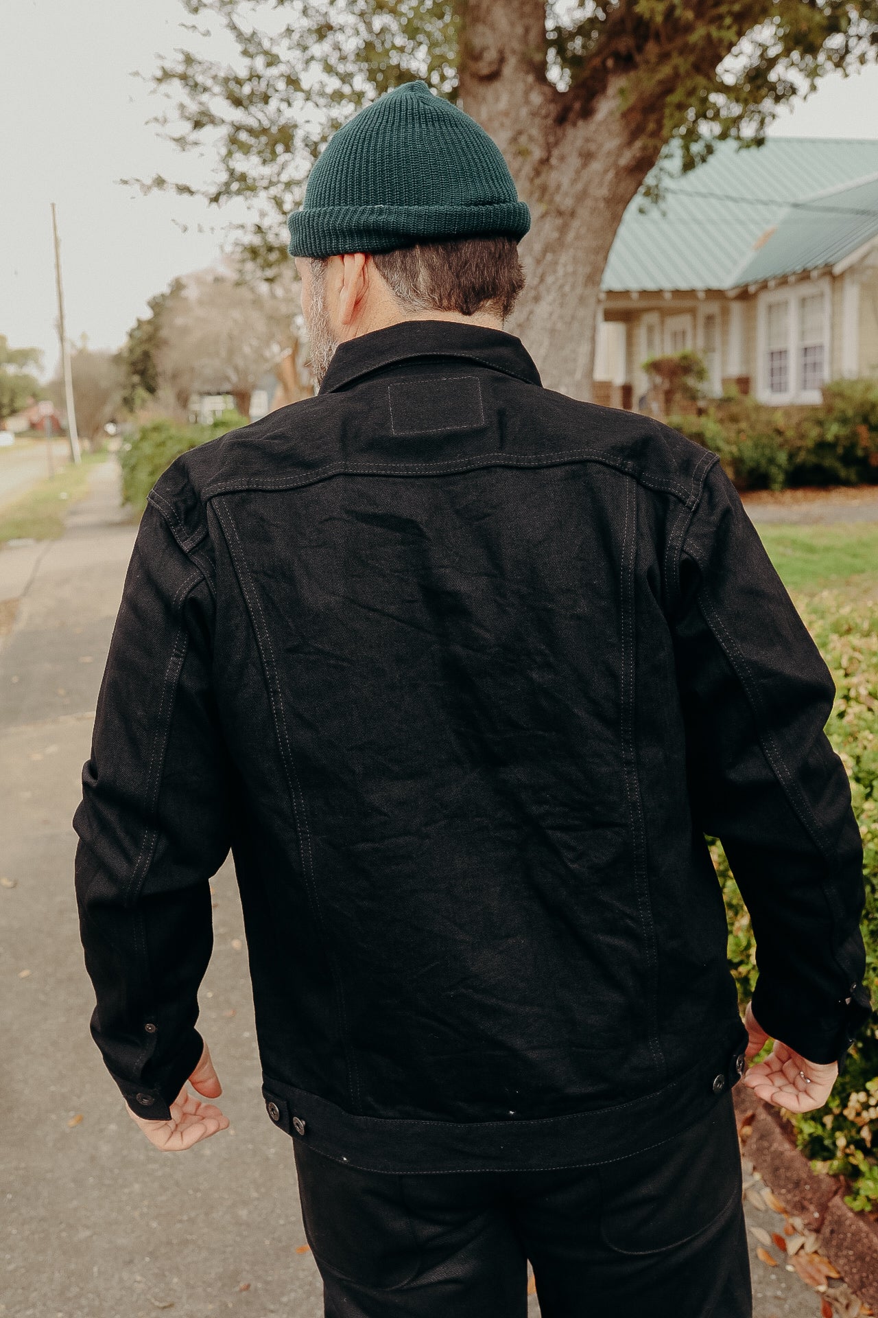 14oz Type2 Black Denim Jacket (JBGJ10024A) – Iron Shop Provisions