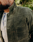 RJ-1 Riders Jacket - Waxed Canvas Olive for ISP